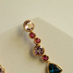 Load image into Gallery viewer, Babylon Pink Topaz Amethyst London Blue Topaz Earrings
