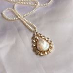 Load image into Gallery viewer, Maharani Pearl and White Topaz pendant
