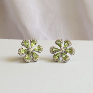 Winter Sparkle Flower Earrings