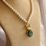 Load image into Gallery viewer, Jasper Green Amethyst Necklace Chain
