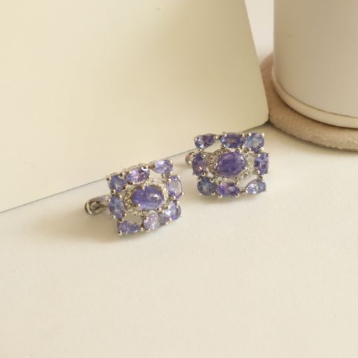 Tranquil Tanzanite Earrings and Ring Set