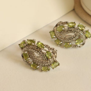 Zarine Peridot Earrings Pendant and Ring Set