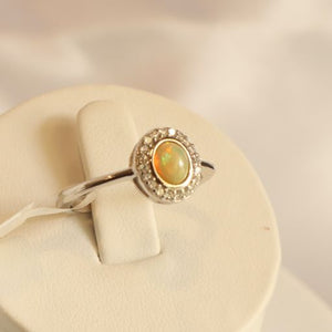 Tuscan Sun Opal Earrings Pendant and Ring Set