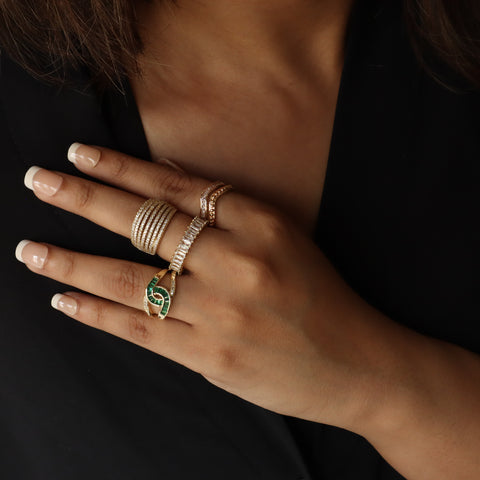 Intertwine 18K Gold Plated Ring