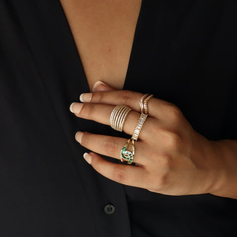 Intertwine 18K Gold Plated Ring