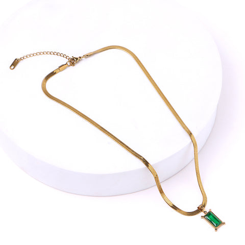 Oasis Baguette 18K Gold Plated Necklace