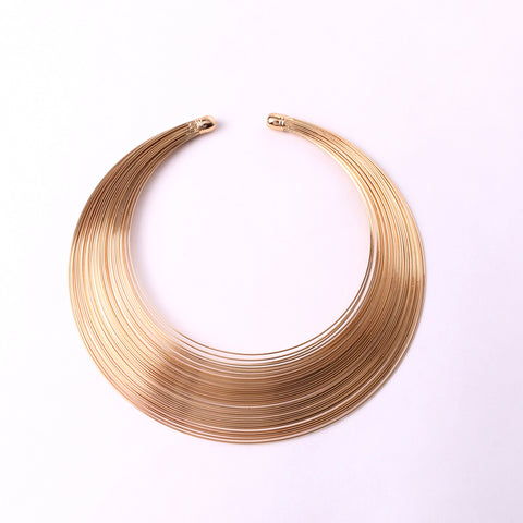 Luxe Multi-Layer Gold Collar Necklace