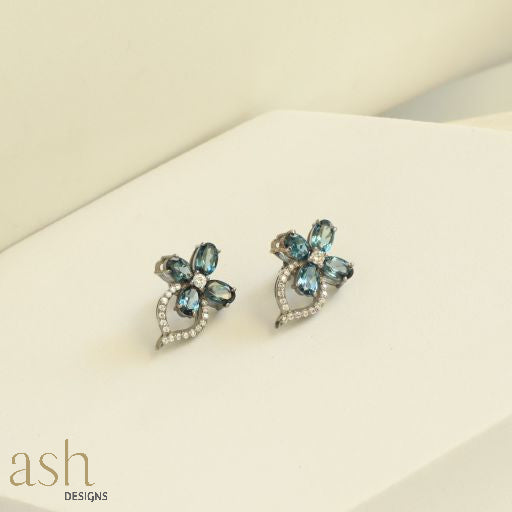 Amali London Blue Topaz Earrings
