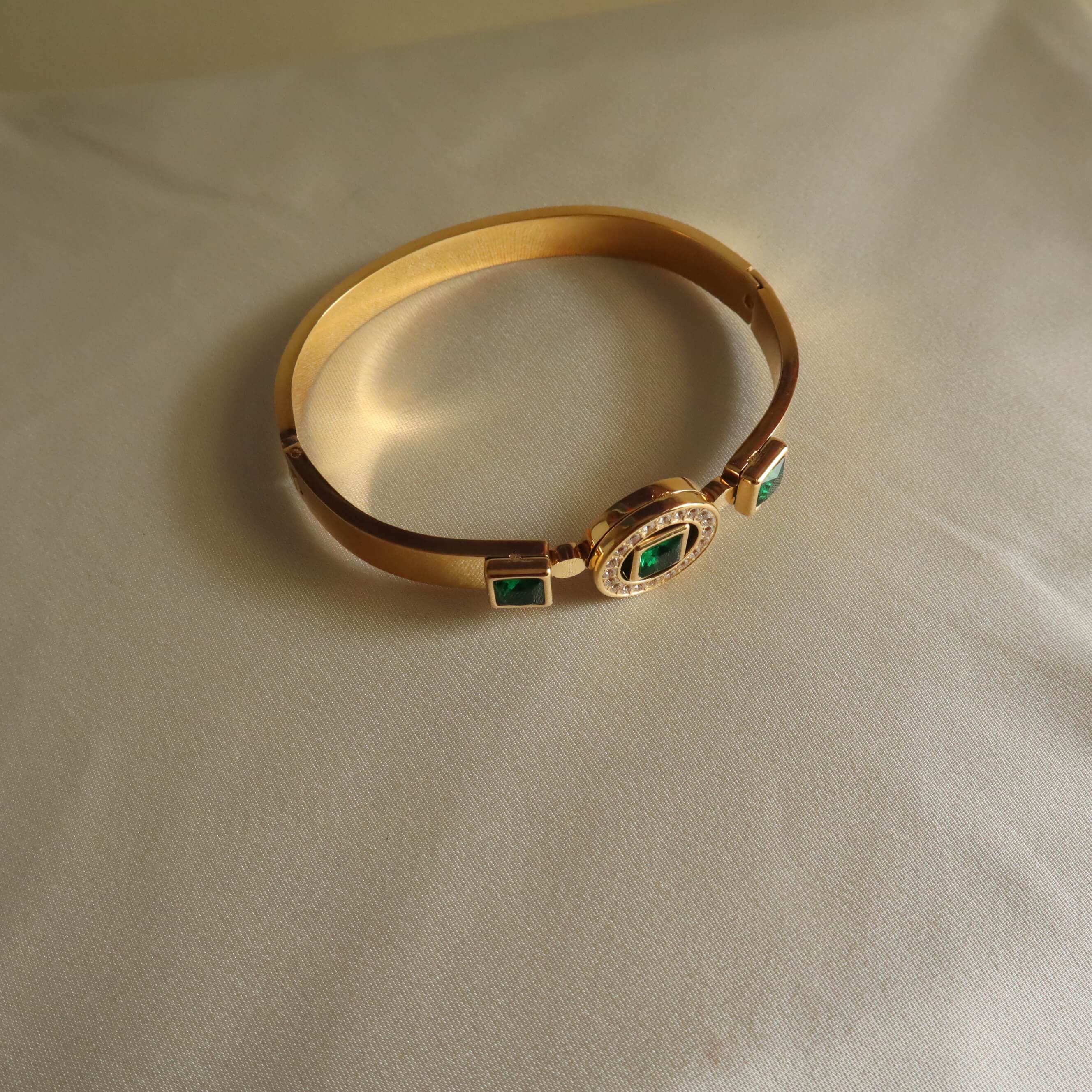 Egypt at Night 18K Gold Plated Bangle
