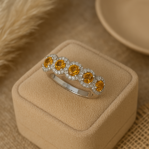 Solar Citrine Ring