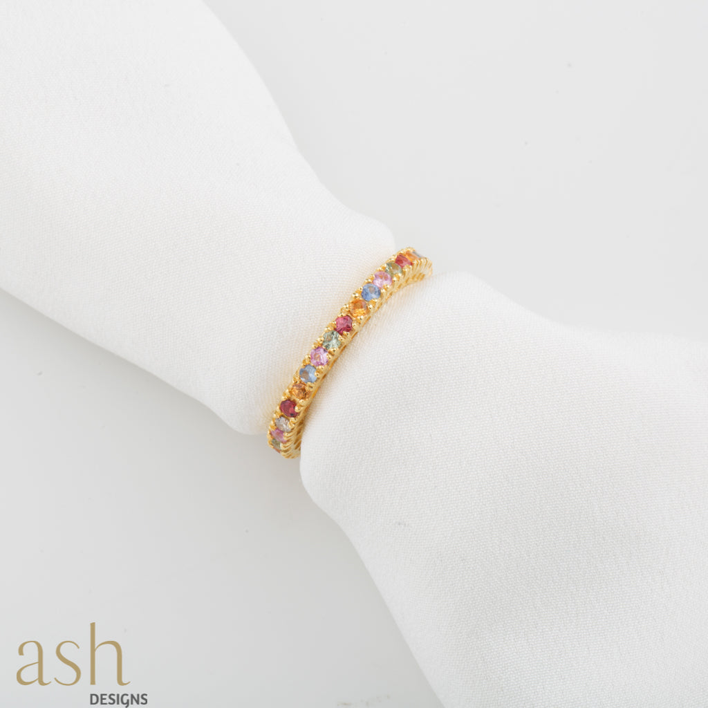 Multi-Sapphire Stack Ring