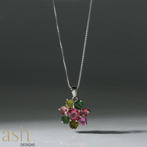 Idabel Multi Tourmaline Necklace