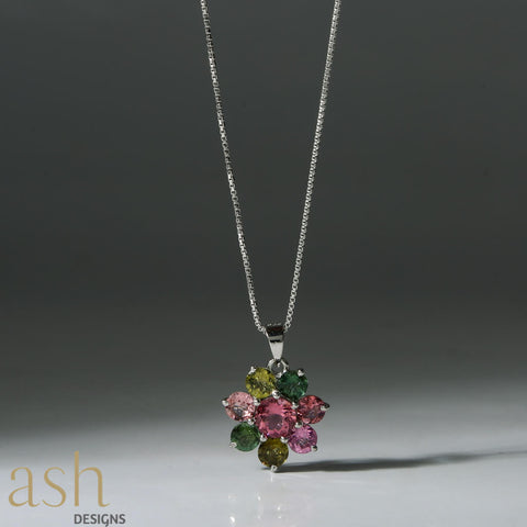 Idabel Multi Tourmaline Necklace
