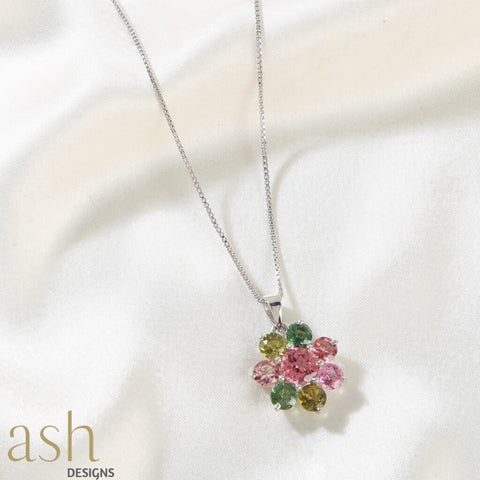Idabel Multi Tourmaline Necklace
