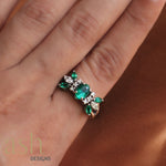 Load image into Gallery viewer, Gabriella Emerald Ring
