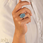 Load image into Gallery viewer, Mirissa Blue Topaz Gemstone Ring - bigsmall.in

