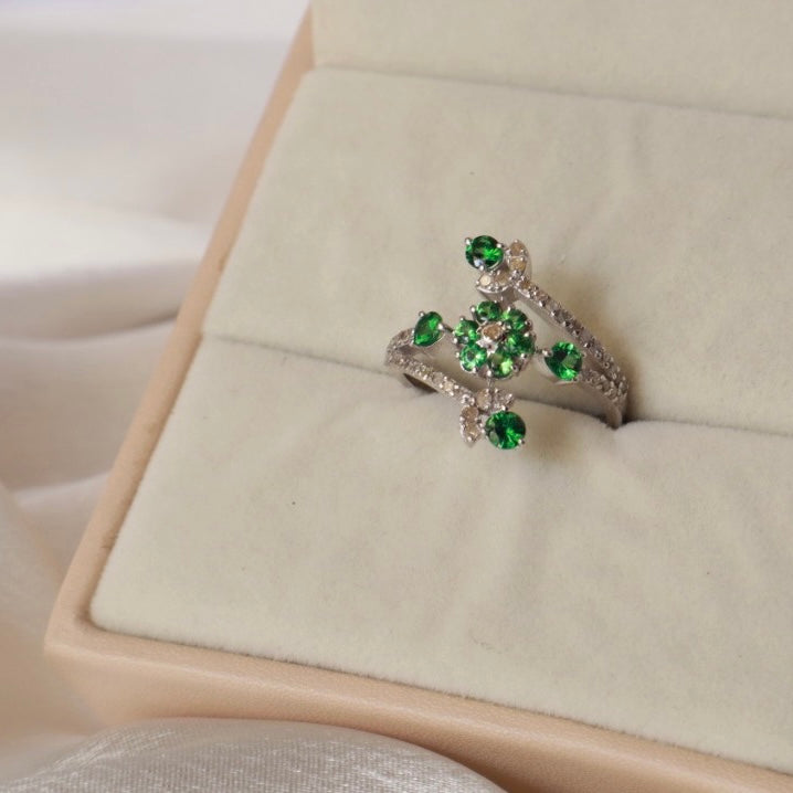 Nova Bloom Tsavorite Ring