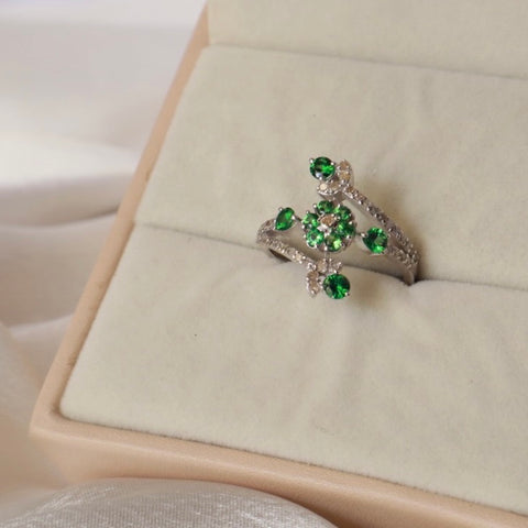 Nova Bloom Tsavorite Ring