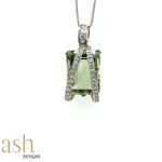 Load image into Gallery viewer, Aimée Green Amethyst Pendant
