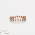 Load image into Gallery viewer, Swiss Zirconia Rose Gold Ring
